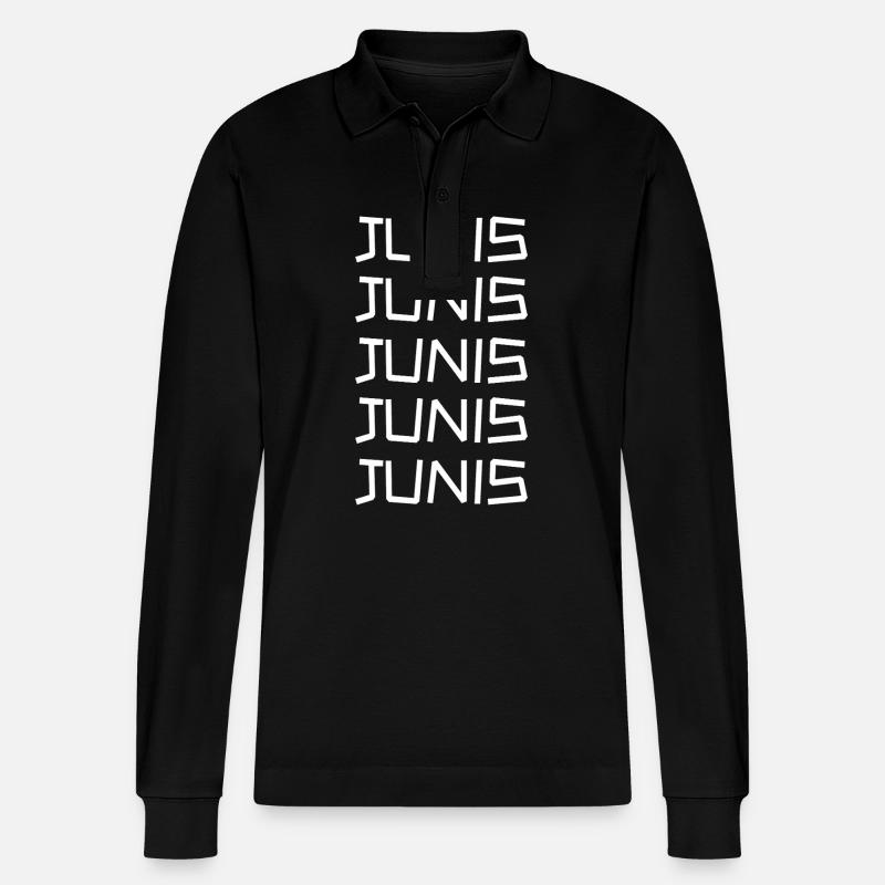 Cadeau pour Junis - Polo à manches longues bio PREPSTER Stanley/Stella Unisexe - noir