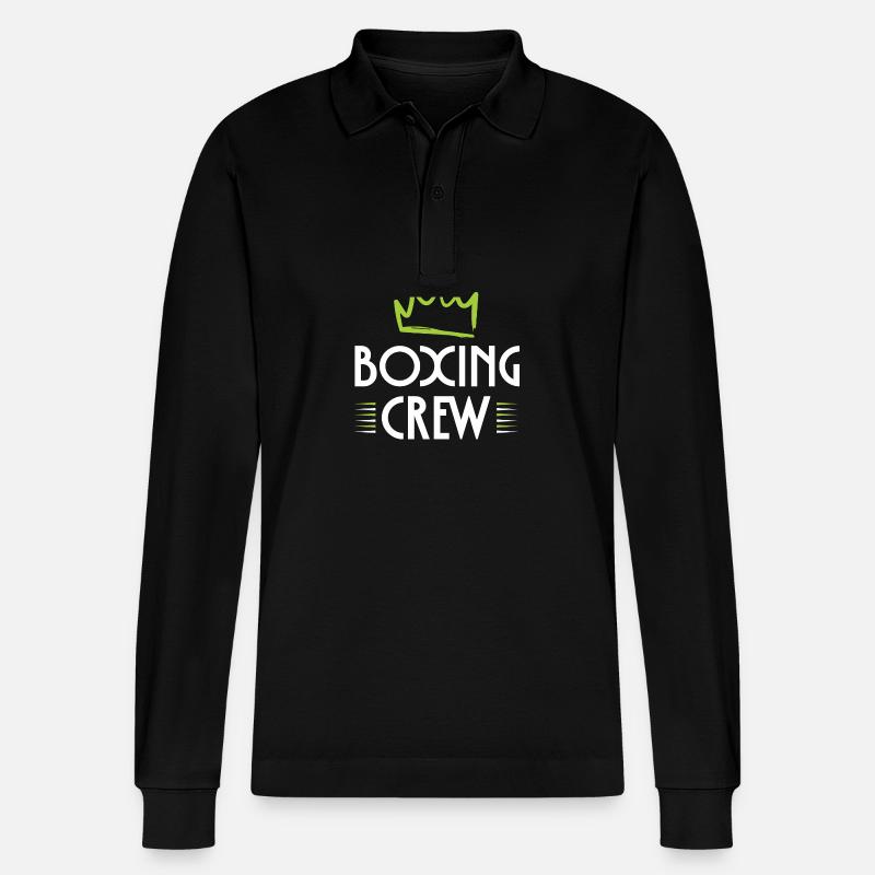 Équipe de boxe - Polo à manches longues bio PREPSTER Stanley/Stella Unisexe - noir