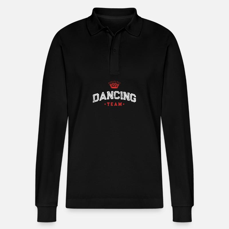 Dancing Team - Stanley/Stella Unisex Bio-Langarm-Poloshirt Prepster - Schwarz