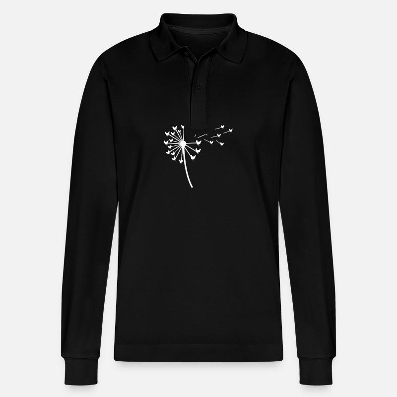 Hühner Henne - Stanley/Stella Unisex Bio-Langarm-Poloshirt Prepster - Schwarz