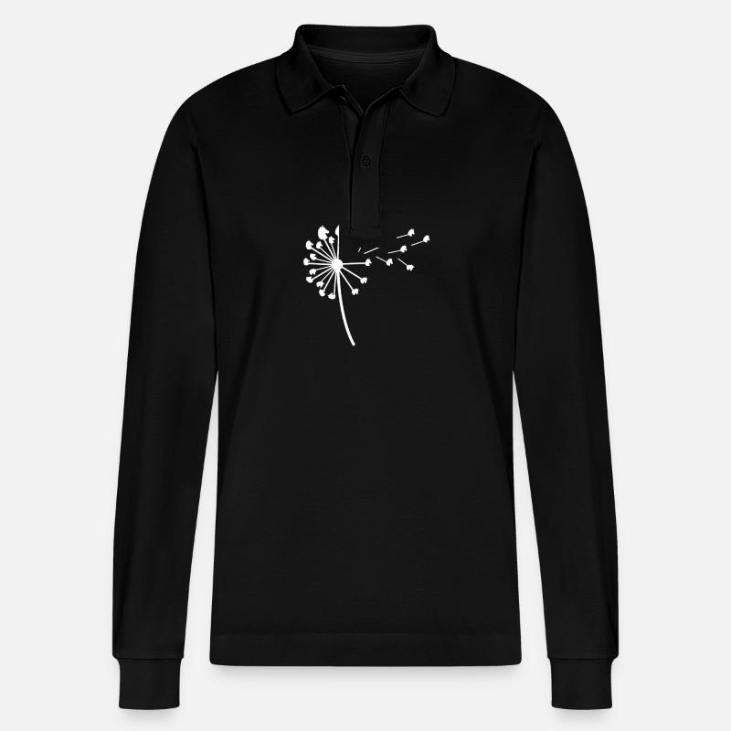 Reiten Pferd - Stanley/Stella Unisex Bio-Langarm-Poloshirt Prepster - Schwarz