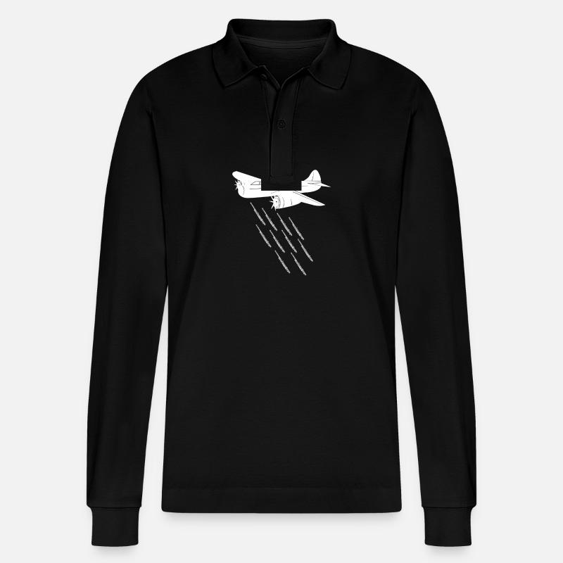 Flötist Querflöte - Stanley/Stella Unisex Bio-Langarm-Poloshirt Prepster - Schwarz