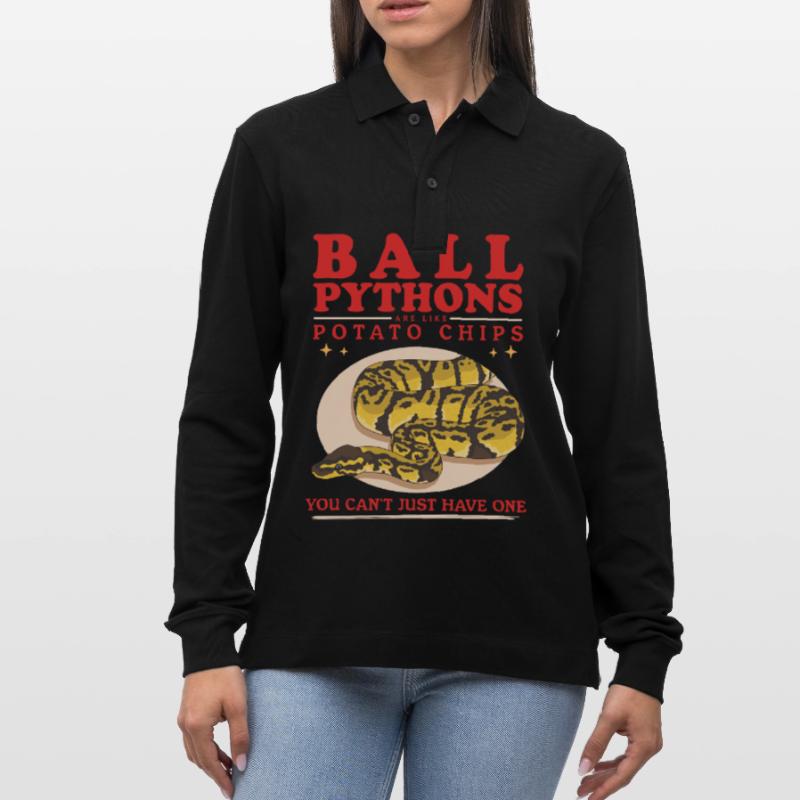 Roi Python Python Serpent Cadeaux Polo à manches longues bio PREPSTER Stanley/Stella Unisexe