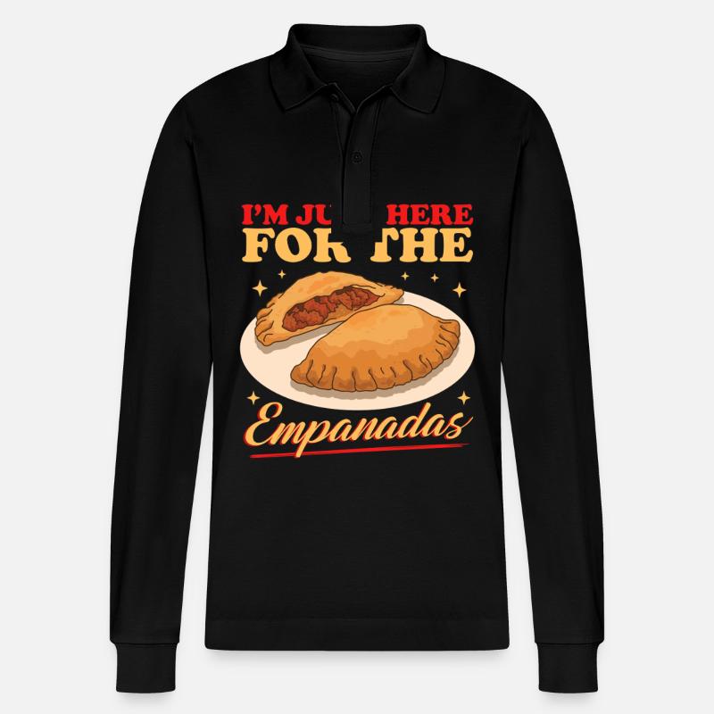 Empanadas Empanada Dumpling Cadeaux - Polo à manches longues bio PREPSTER Stanley/Stella Unisexe - noir