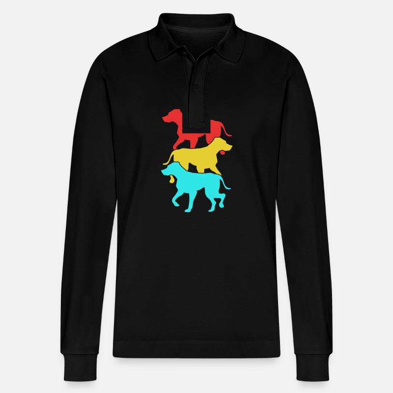 Rhodésian Ridgeback - Polo à manches longues bio PREPSTER Stanley/Stella Unisexe - noir