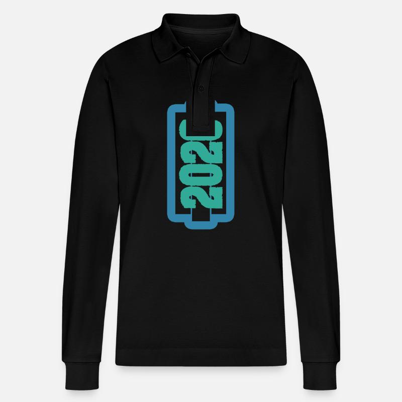 2026 - Stanley/Stella Unisex Bio-Langarm-Poloshirt Prepster - Schwarz