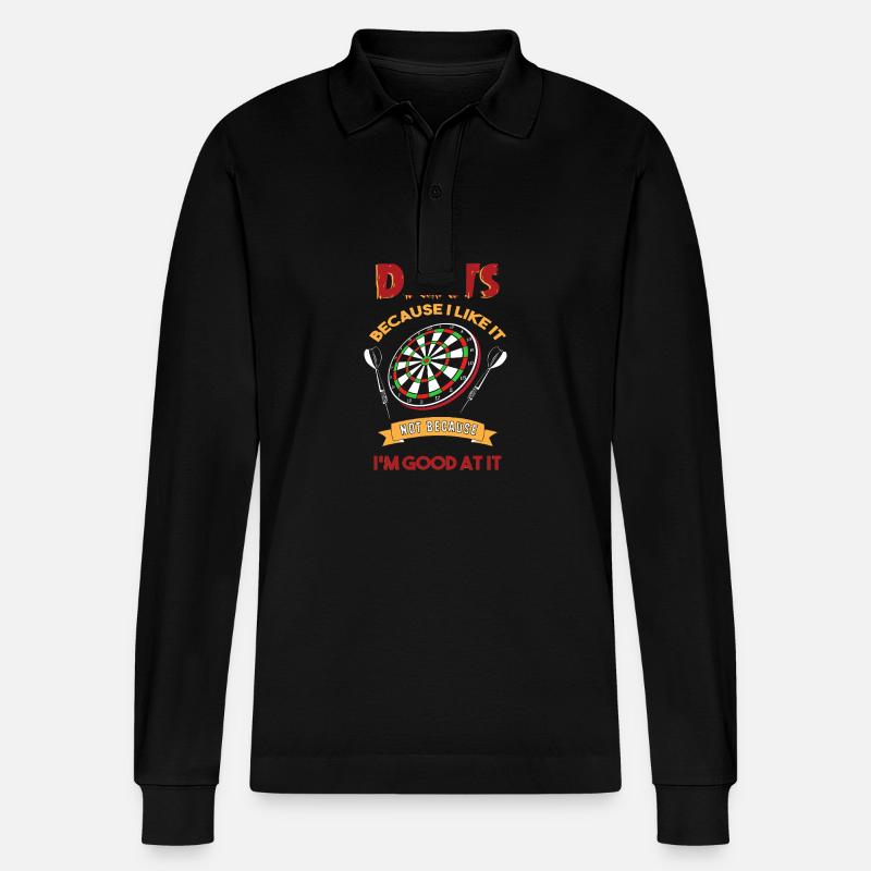 Jeu de fléchettes Dartpfeil - Polo à manches longues bio PREPSTER Stanley/Stella Unisexe - noir