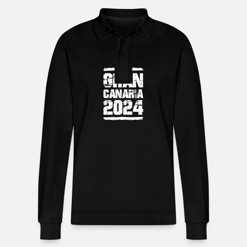L’équipe Gran Canaria 2024 - Polo à manches longues bio PREPSTER Stanley/Stella Unisexe - noir