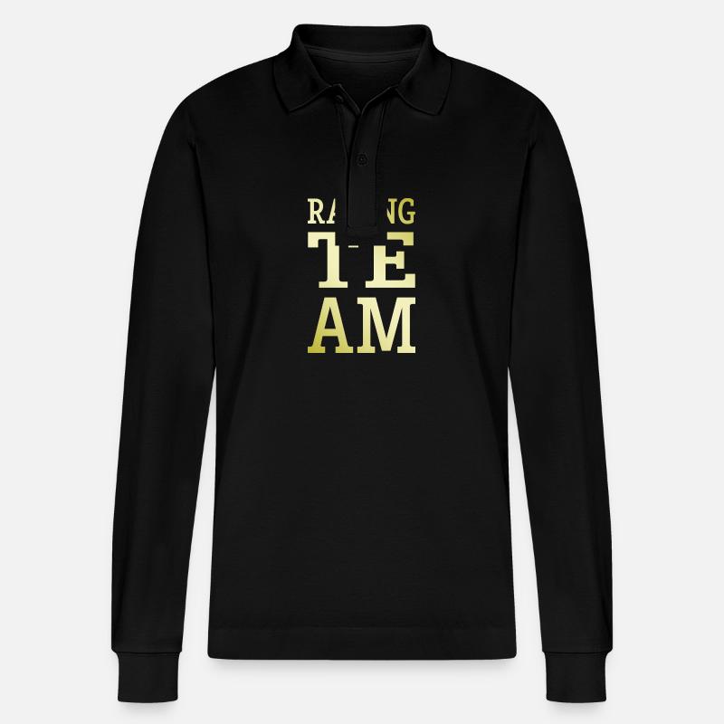 Équipe de course - Polo à manches longues bio PREPSTER Stanley/Stella Unisexe - noir