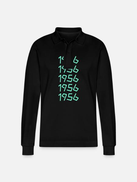 Sun 1956 - Stanley/Stella Organic Unisex Long-Sleeved Polo Shirt Prepster - black