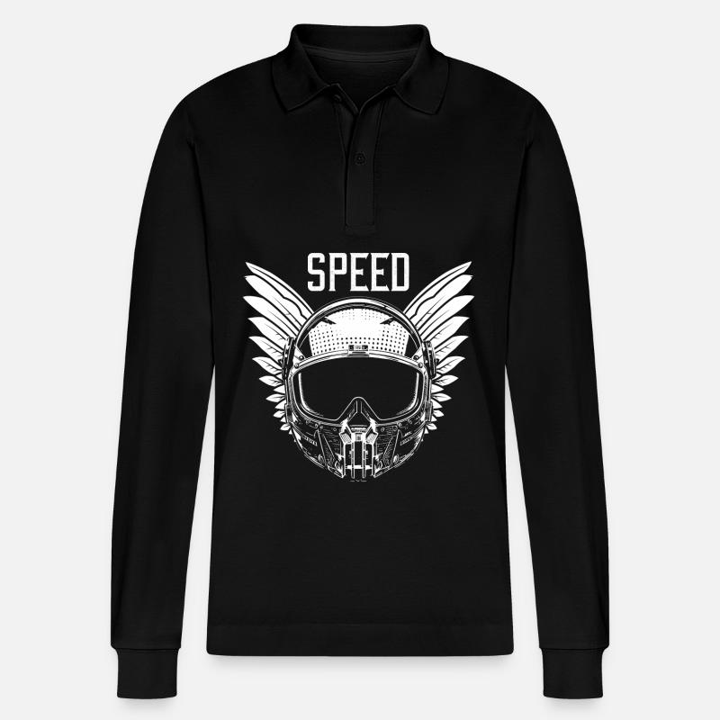 Speed - Stanley/Stella Unisex Bio-Langarm-Poloshirt Prepster - Schwarz