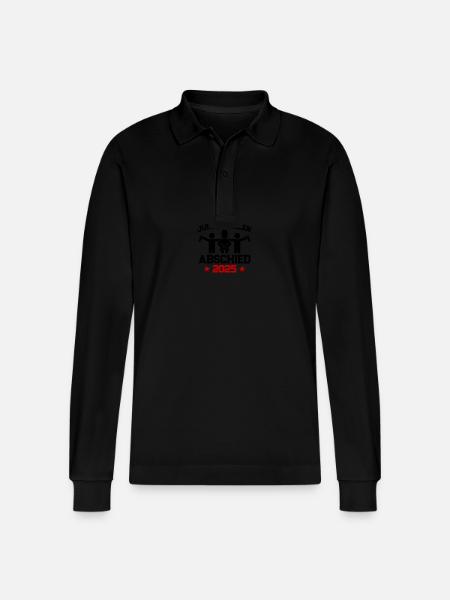 Junggesellenabschied 2025 Jga Team - Stanley/Stella Unisex Bio-Langarm-Poloshirt Prepster - Schwarz