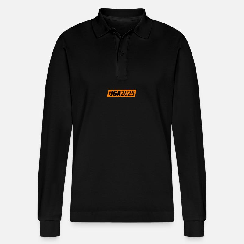 Jga 2025 Junggesellenabschied - Stanley/Stella Unisex Bio-Langarm-Poloshirt Prepster - Schwarz