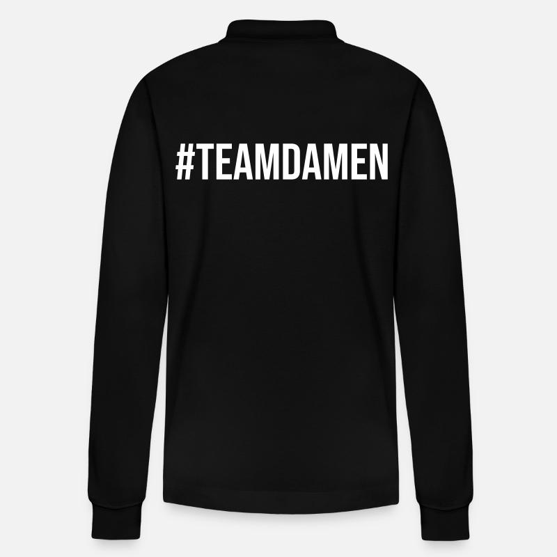Team Damen - Stanley/Stella Unisex Bio-Langarm-Poloshirt Prepster - Schwarz