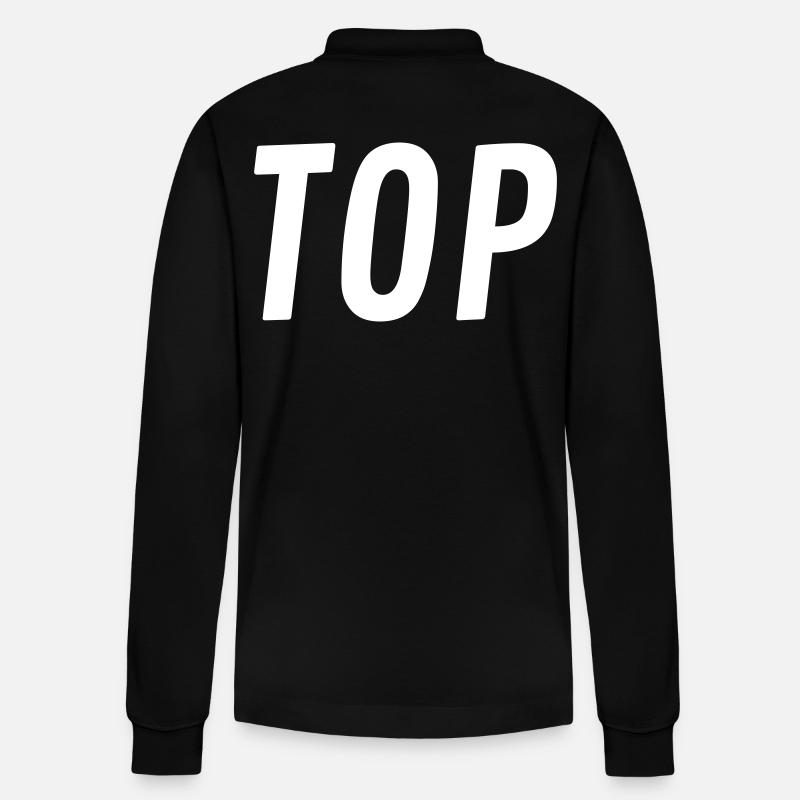 Top oder Bottom - Stanley/Stella Unisex Bio-Langarm-Poloshirt Prepster - Schwarz