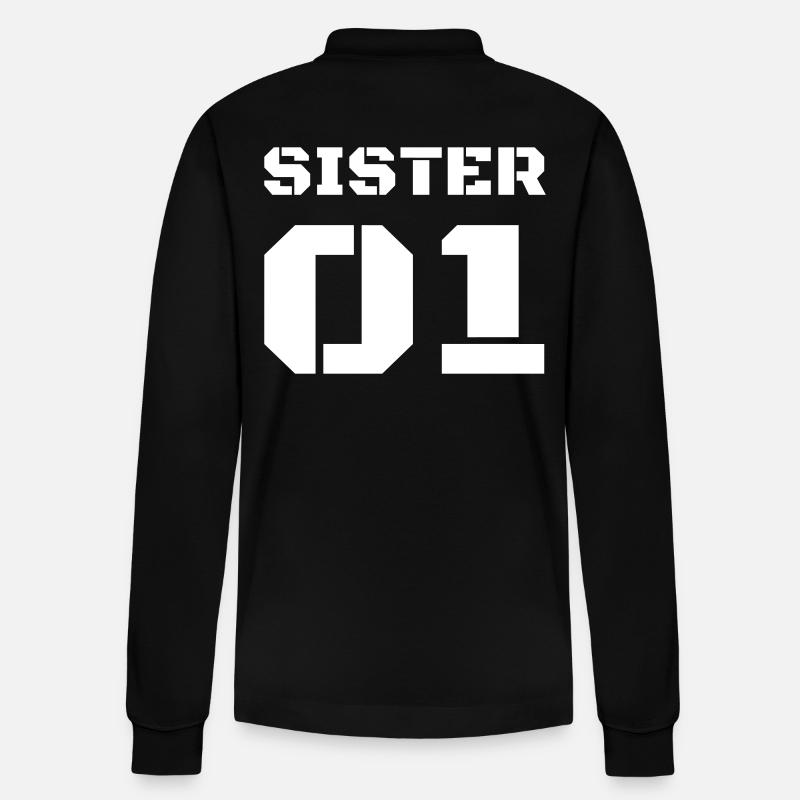 Sœur 01 - Schwester Design - Polo à manches longues bio PREPSTER Stanley/Stella Unisexe - noir