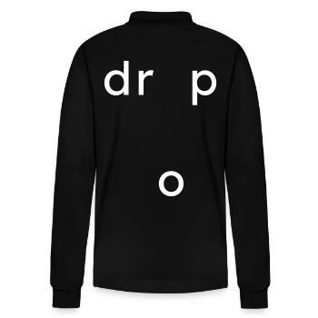 Drop Geschenk - Stanley/Stella Unisex Bio-Langarm-Poloshirt Prepster - Schwarz - Hinten - Anna (173cm)