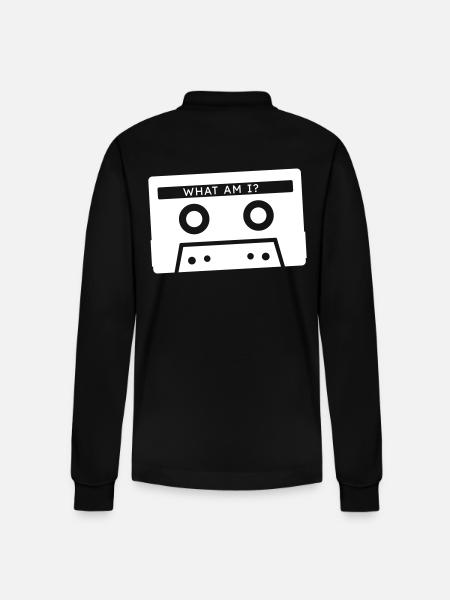 What is a cassette - Stanley/Stella Organic Unisex Long-Sleeved Polo Shirt Prepster - black