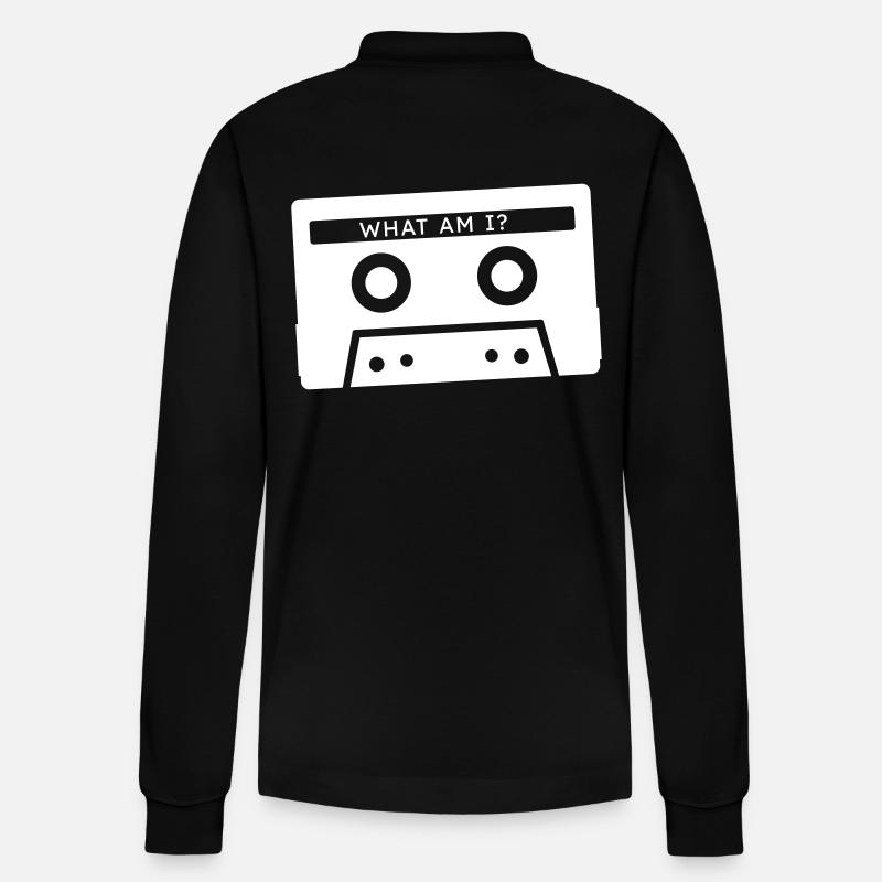 Qu’est-ce qu’une cassette - Polo à manches longues bio PREPSTER Stanley/Stella Unisexe - noir