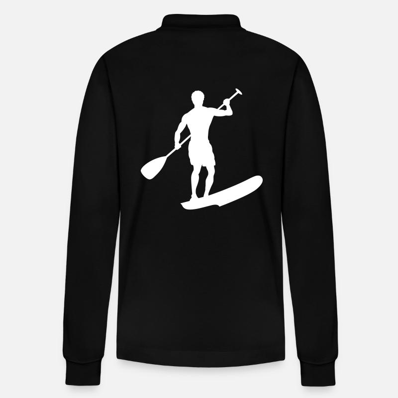 Conception de l’athlète SUP - Polo à manches longues bio PREPSTER Stanley/Stella Unisexe - noir