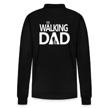 The walking Dad Papa Vater Sohn Geschenk lustig - Stanley/Stella Unisex Bio-Langarm-Poloshirt Prepster - Schwarz - Hinten - Anna (173cm)