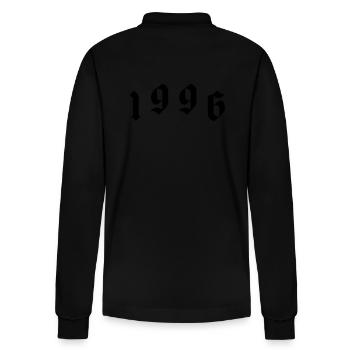 1996 - Stanley/Stella Organic Unisex Long-Sleeved Polo Shirt Prepster - black - Back - Anna (173cm)