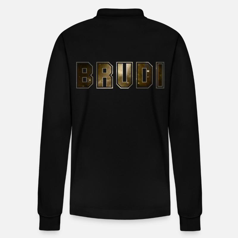 Brudi - Stanley/Stella Unisex Bio-Langarm-Poloshirt Prepster - Schwarz