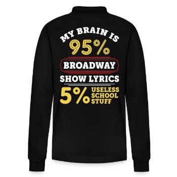 theatre - Stanley/Stella Organic Unisex Long-Sleeved Polo Shirt Prepster - black - Back - Anna (173cm)