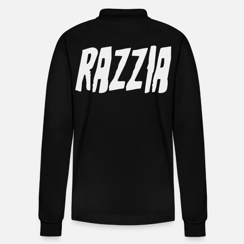 Operation and Control Raid - Stanley/Stella Organic Unisex Long-Sleeved Polo Shirt Prepster - black