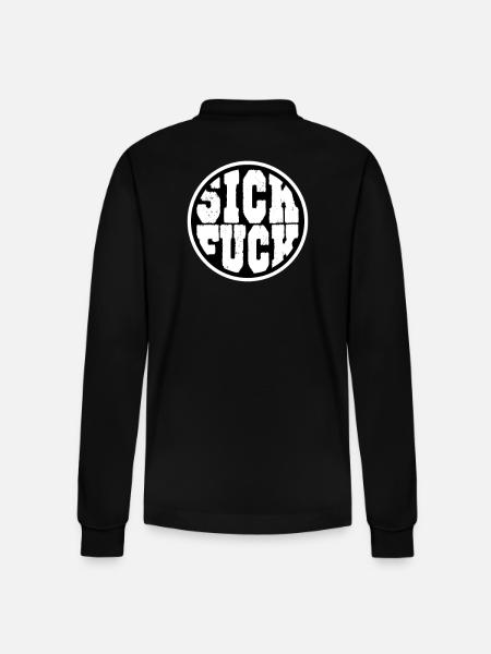 Sick fuck - Stanley/Stella Organic Unisex Long-Sleeved Polo Shirt Prepster - black