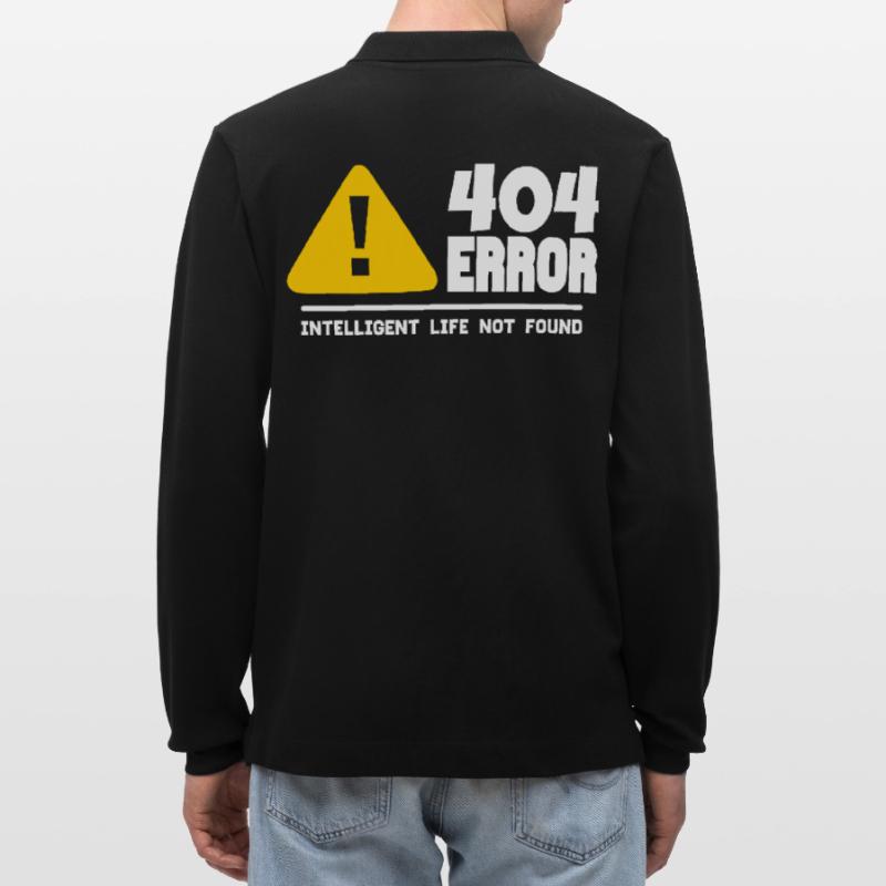 Computer- und Programmierer Geek. 404 Fehler Stanley/Stella Unisex Bio-Langarm-Poloshirt Prepster