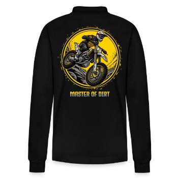 Maître de la terre battue en motocross - Polo à manches longues bio PREPSTER Stanley/Stella Unisexe - noir - Dos - Anna (173cm)