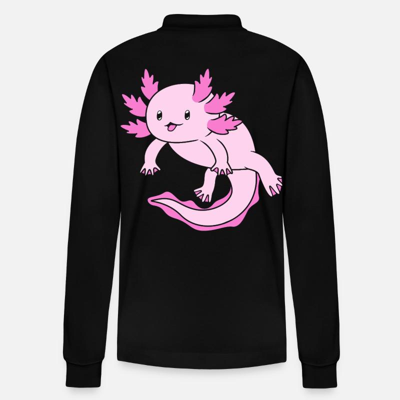 Axolotl - Polo à manches longues bio PREPSTER Stanley/Stella Unisexe - noir