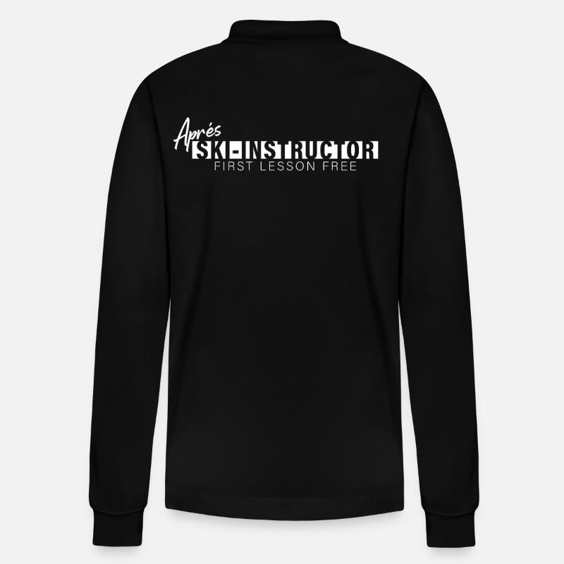 Après Ski Instructor – Motiv - Stanley/Stella Unisex Bio-Langarm-Poloshirt Prepster - Schwarz