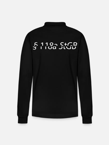 §118a StGB - Stanley/Stella Organic Unisex Long-Sleeved Polo Shirt Prepster - black