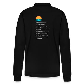Liste des spots de surf populaires - Polo à manches longues bio PREPSTER Stanley/Stella Unisexe - noir - Dos - Anna (173cm)