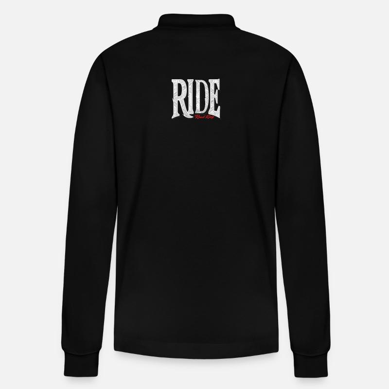 Ride Road King - Stanley/Stella Unisex Bio-Langarm-Poloshirt Prepster - Schwarz