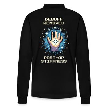 Occupational Therapy Healing Mobility Retro Pixel Art - Stanley/Stella Organic Unisex Long-Sleeved Polo Shirt Prepster - black - Back - Anna (173cm)