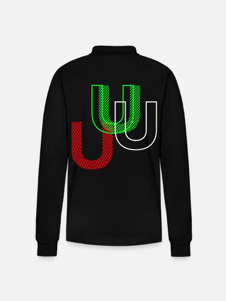 U Neon - Stanley/Stella Unisex Bio-Langarm-Poloshirt Prepster - Schwarz