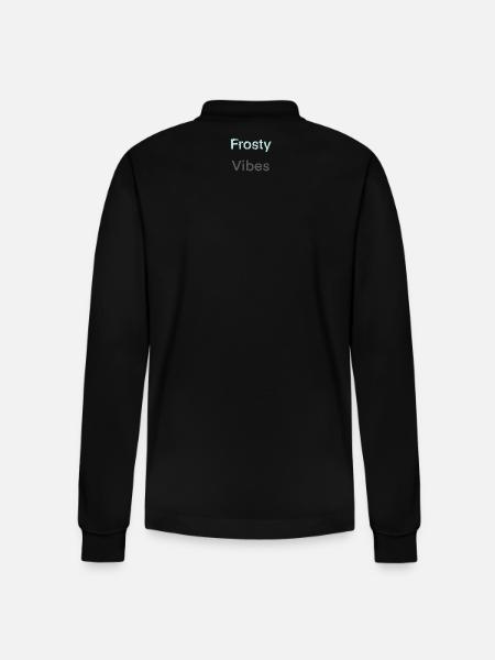 Frosty Vibes - Stanley/Stella Unisex Bio-Langarm-Poloshirt Prepster - Schwarz
