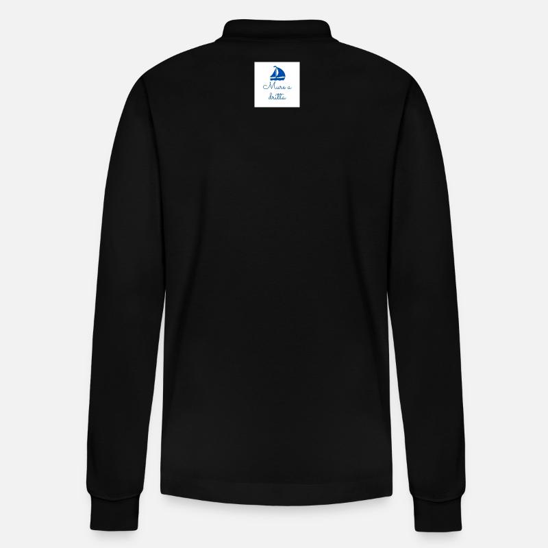 Steuerbord-Tackling - Stanley/Stella Unisex Bio-Langarm-Poloshirt Prepster - Schwarz