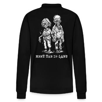 Wenn Zombies Eltern die Schwiegereltern treffen - Stanley/Stella Unisex Bio-Langarm-Poloshirt Prepster - Schwarz - Hinten - Anna (173cm)