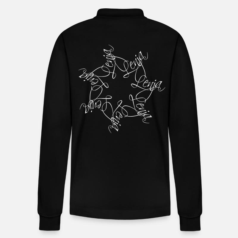Lenja Nom Mandala - Polo à manches longues bio PREPSTER Stanley/Stella Unisexe - noir