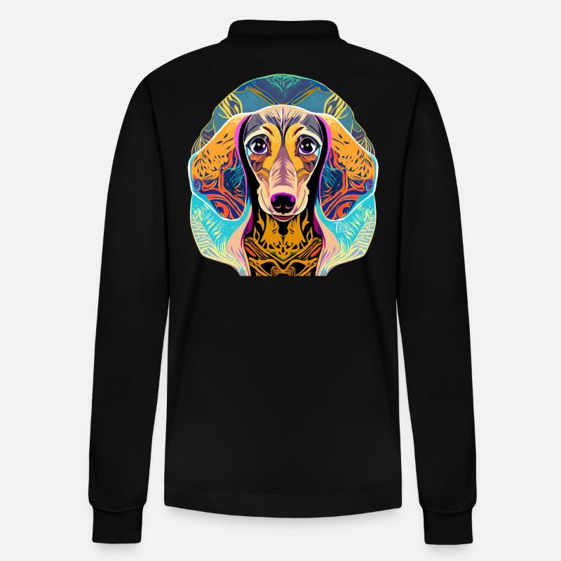 Teckel - Polo à manches longues bio PREPSTER Stanley/Stella Unisexe - noir