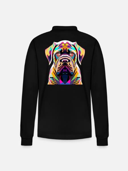 Carne Corso - Stanley/Stella Organic Unisex Long-Sleeved Polo Shirt Prepster - black