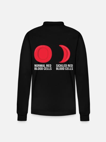 Sickle cell anemia - Stanley/Stella Organic Unisex Long-Sleeved Polo Shirt Prepster - black