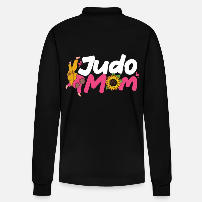 Judo - Stanley/Stella Unisex Bio-Langarm-Poloshirt Prepster - Schwarz