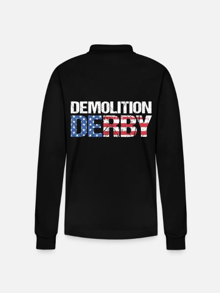 Demo Derby - Stanley/Stella Organic Unisex Long-Sleeved Polo Shirt Prepster - black