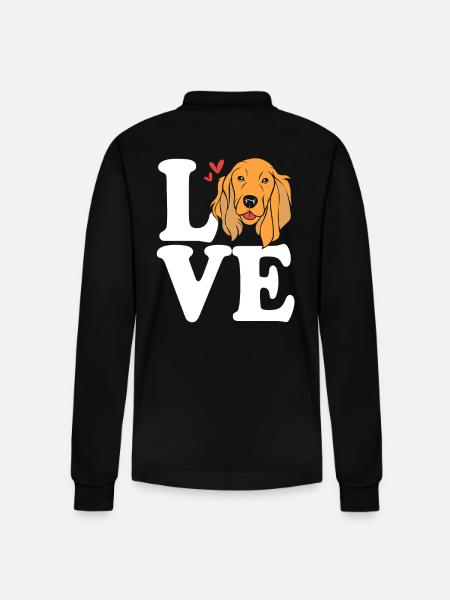 Cocker Spaniel Dad - Stanley/Stella Unisex Bio-Langarm-Poloshirt Prepster - Schwarz