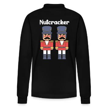 Nussknacker Weihnachten - Stanley/Stella Unisex Bio-Langarm-Poloshirt Prepster - Schwarz - Hinten - Anna (173cm)